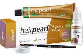 Hairpearl Tinting kit mini PPD free No 3.1 Light Brown